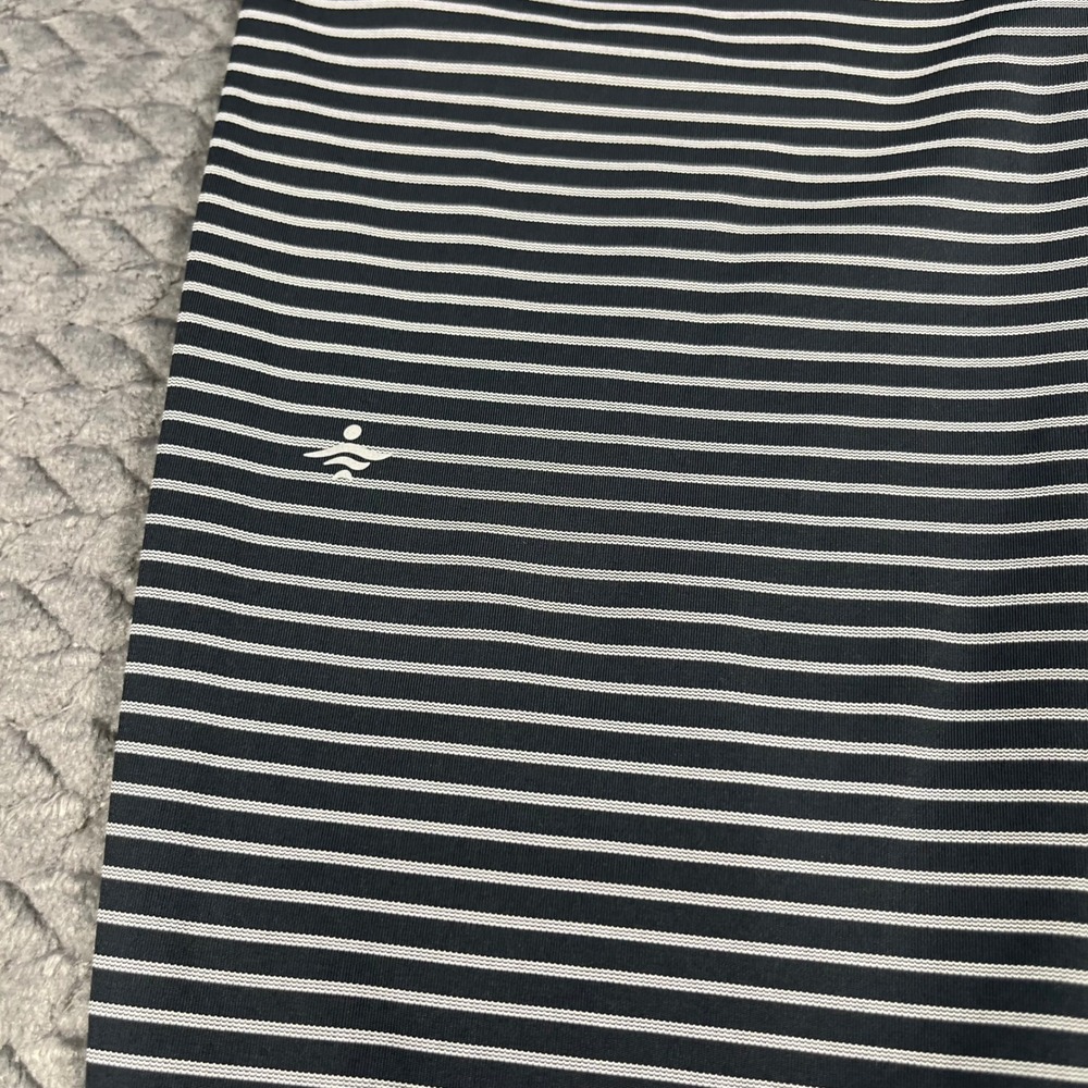 Halara Leggings Womens Navy Blue Striped Pockets Drawstring Large - Picture 4 of 8